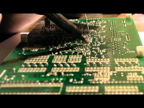 Removing and cleaning the 80017A voice chip in a Juno 106
