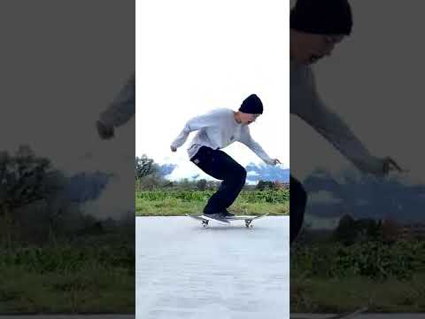 strangest Tre flip you've ever seen #shorts