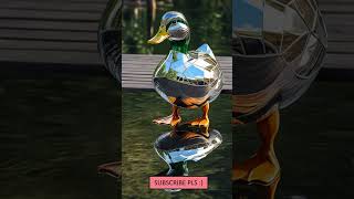 Cool Ducks Made Of Mirrors