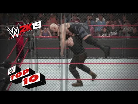 Top 10 Steel Cage Moments: WWE 2K19 Top 10