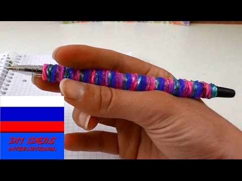 Как сделать на ручку из резинок на рогатке Как сделать на ручку из резинок на рогатке