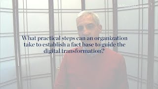 How should you establish a fact base to guide the digital strategy?