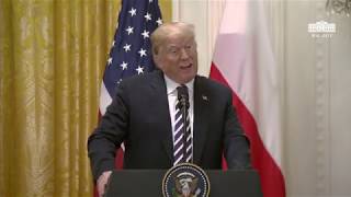 Prezydent Trump Organizuje Wspólną Konferencję Prasową Z Prezydentem Rzeczypospolitej Polskiej