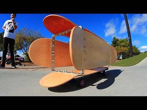 THE BARREL BOARD?!! | YOU MAKE IT WE SKATE IT EP 57