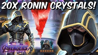 20X 6 Star Ronin Avengers Endgame Cavalier Featured Crystal Opening - Marvel Contest Of Champions
