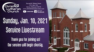 Sunday, January 10, 2021 Service Livestream