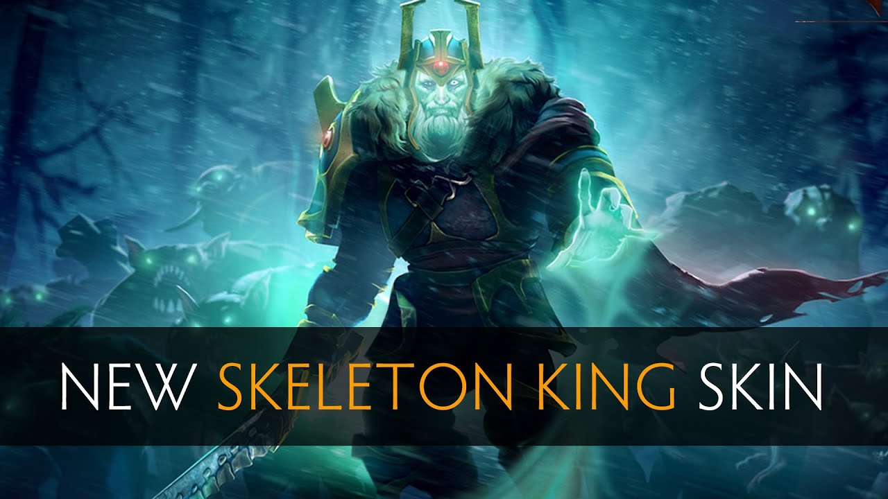 Dota 2 New Skeleton King (Wraith King) Skin (side by side comparison ...