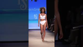 Model Leidy Amelia In White Bikini By Lainsnow 2023 In Miami #Miamifashionweek