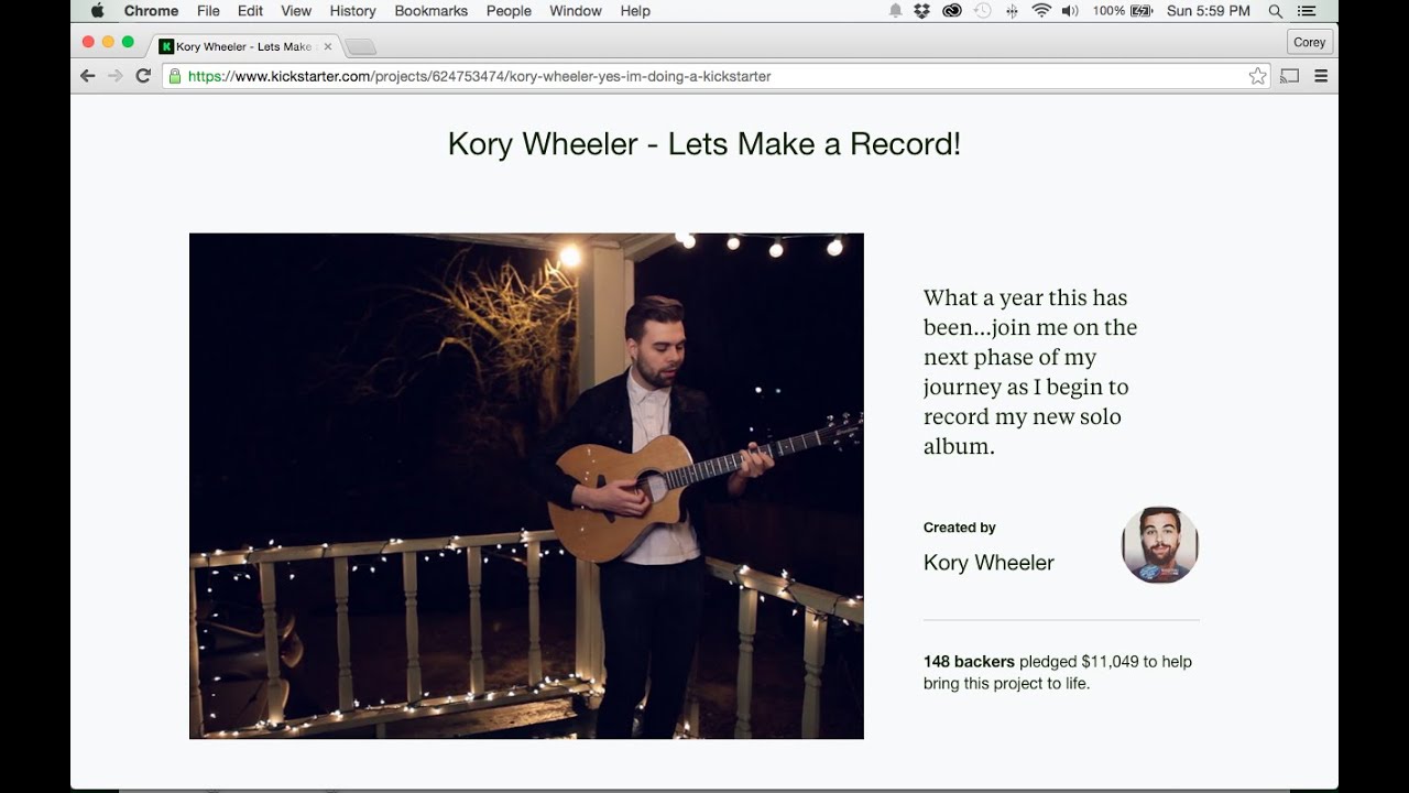 Kory Wheeler: These Days (Short Doc.)