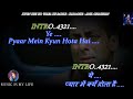Kyun Kisi Ko Wafa Ke Badle Karaoke With Scrolling Lyrics Eng. & हिंदी