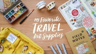 My Favorite Travel Art Supplies 🎨 | Abbey Sy
