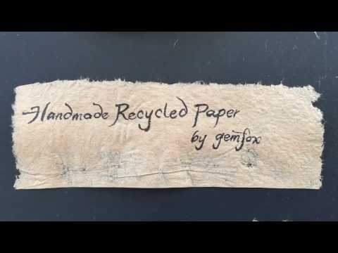 ♻️ Paper Making Handmade Recycled Kraft Paper from Corrugated Cardboard Packaging Shipping Boxes