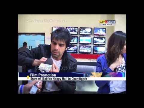 Stars of Babloo Happy Hai in Chandigarh | Film Promotion
