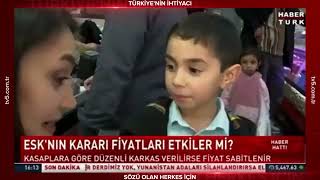 Kasapta Mikrofon Uzatılan Çocuk Annem Karne Hediyesi Et Aldı