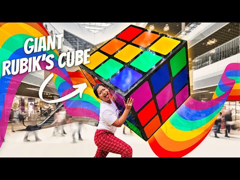 Created This GIANT Rubik's Cube Artpiece for Pride Month in Bangalore