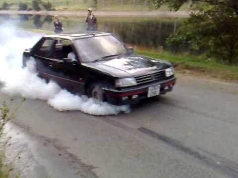 peugeot 309 gti burn out ladybower