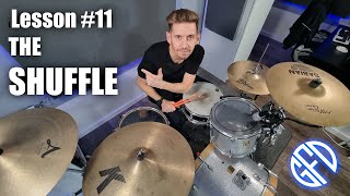Learn the Shuffle Groove on Drum Kit: Beginner's Tutorial Lesson #10