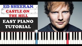 Ed Sheeran - Castle on the Hill (EASY Piano Tutorial )