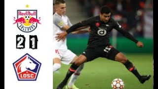 Red Bull Salzburg Vs Lille Losc 2-1 - Uefa Champions League 2021 Goals And Match Highlights