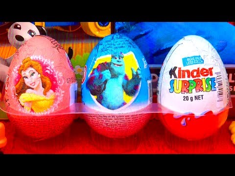 3 Toy Surprise Eggs Disney Pixar Monsters University Toys Kinder Surprise Egg Disney Princess Easter 3 Toy Surprise Eggs Disney Pixar Monsters University Toys Kinder Surprise Egg Disney Princess Easter
