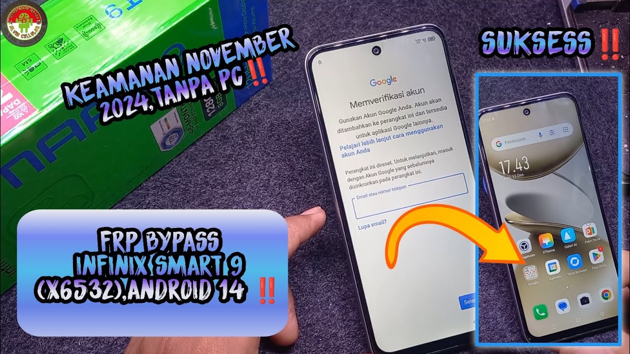 FRP BYPASS INFINIX SMART 9 (X6532),ANDROID 14 SECURITY FRP BYPASS INFINIX SMART 9 (X6532),ANDROID 14 SECURITY
