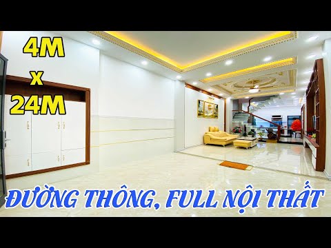 Bán nhà gò vấp số 772| Nhà đẹp diện tích khủng 4x24m, đường xe hơi thông, full nội thất vip