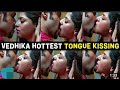 vedika kumar tongue smooch kiss 4k hd #hot_kissing #tongue