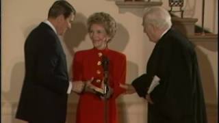 President Reagan's and George Bush's Oaths of Office at Swearing-in ceremony on January 20, 1985