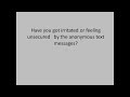 Want to find out who sent you anonymous text messages (u.s
