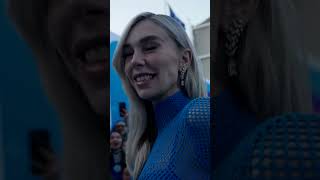 Vanessa Kirby Sending Love To Fans From The Blue Carpet