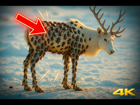 A REINDEER full of PARASITES is SAVED by RESCUERS. 4K | The Quokka