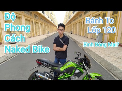 Kymco K-pipe 50cc Độ Phong Cách Naked Bike | Bình Bông Mai /100cc/ size lốp 120| Tấn Khoa Vlog