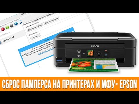 Как сделать сброс памперса на принтере epson Как сделать сброс памперса на принтере epson