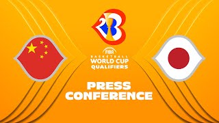 LIVE - China v Japan - Press Conference | FIBA Basketball World Cup 2023 - Asian Qualifiers