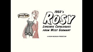 1960S Vintage Rosy Lingerie Catalogues From West Germany.