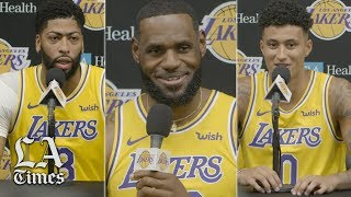 The Lakers Lebron James And Anthony Davis Talk New Team, New Players