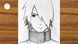 How To Draw Sasuke Uchiha Step By Step || Easy Anime Drawing || How To Draw For Beginners