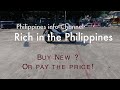 Buy a new vehicle or pay the price in the Philippines!!!!