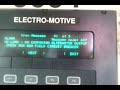 Running check of the slip rings/brushes on an SD-70