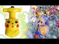 PIKACHU SPINNING POKEMON TOY vs BEYBLADE BURST HASBRO