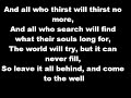 Casting Crowns Well Lyrics Casting Crowns Well Lyrics