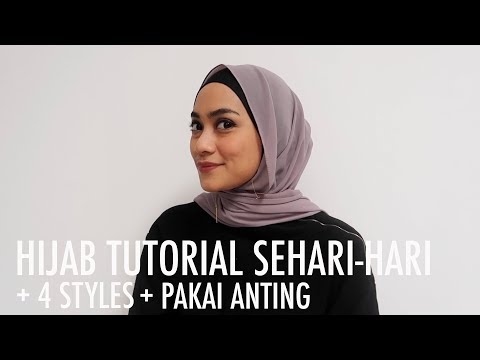 Ncip's Tips - 4 Styles Hijab Tutorial Sehari-hari (dan Cara Pakai Anting) - YouTube