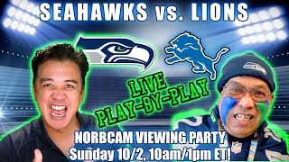 Seahawks vs. Lions REACTION & Play-By-Play!