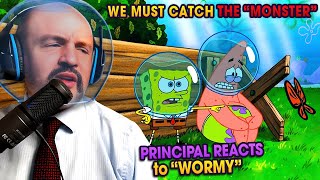 School Principal Reacts To Spongebob Squarepants S2E5 - Wormy Reaction Video