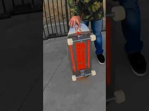 Skating an egg board