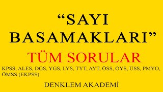 Sayı Basamakları Ösym'nin Sorduğu Bütün Sorular