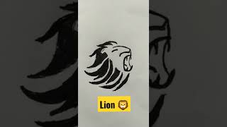 Little Singham Lion Tatto Drawing