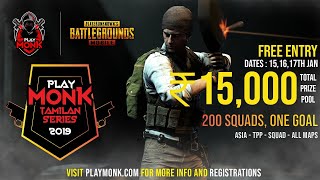 Playmonk Pubg Mobile Tamilan Series 2019 Quarter Finals Streaker