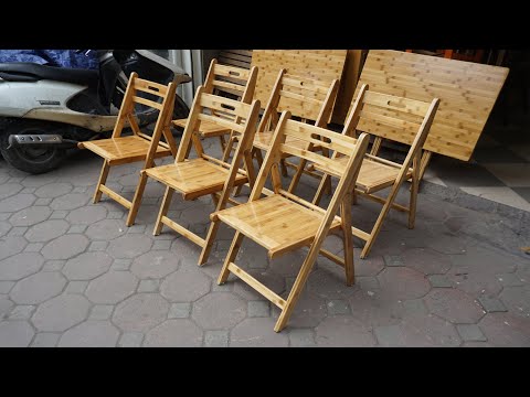 Bàn Gấp Và Ghế Gấp Bằng Tre - Bamboo Folding Tables And Bamboo Folding Chairs