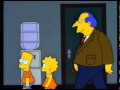 Bart and Lisa walk down hallway